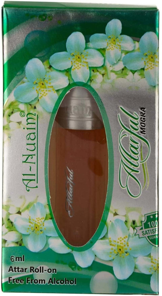 Al Nuaim Attar Full Mogra Perfume for Men Women 8ML Floral Attar