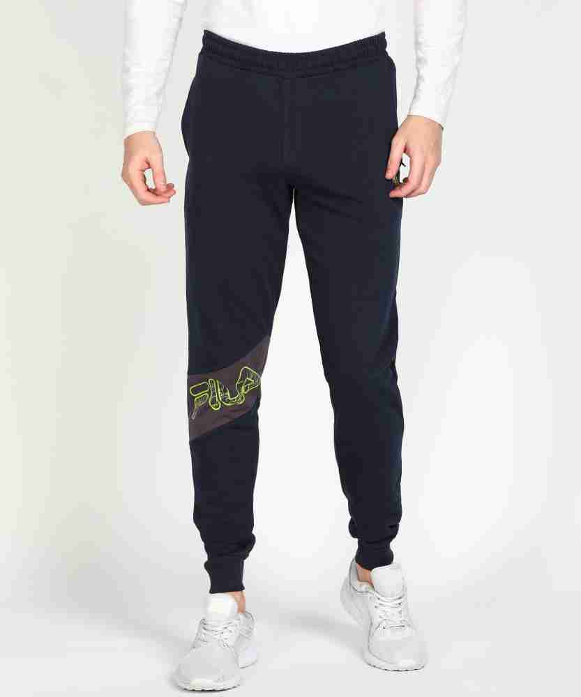 FILA Solid Men Dark Blue Track Pants - Buy FILA Solid Men Dark Blue Track  Pants Online at Best Prices in India