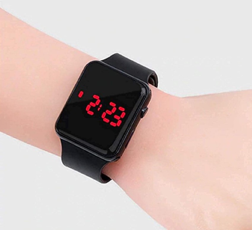 Black sale led watch