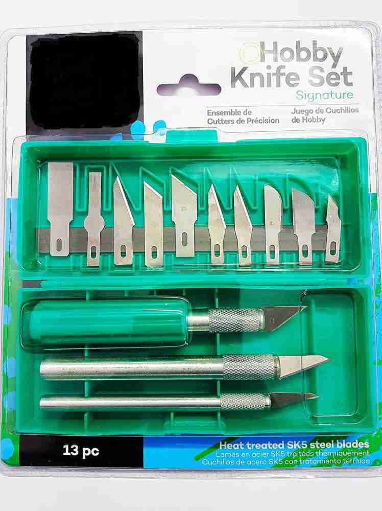 CHROME Hobby Knife Set 13pce - Hobby Knife Set