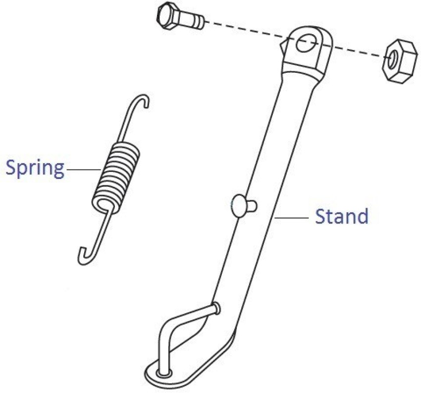 Pulsar 150 side stand best sale spring price