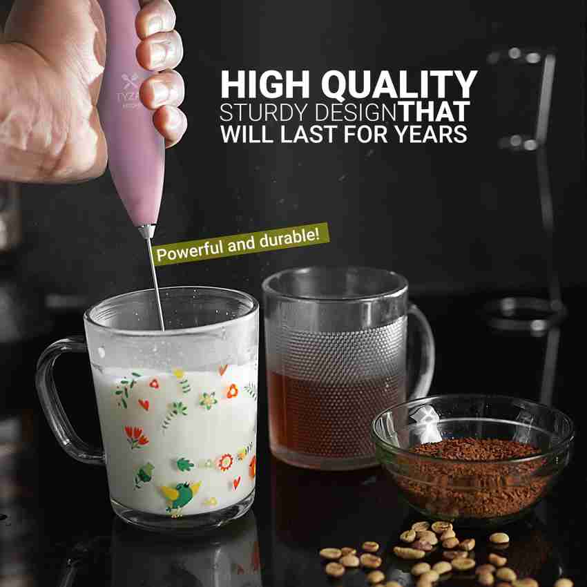 Handheld Milk Frother Electric Coffee Frother Rechargeable Electric Whisk  15000rmp Powerful Drink Mixer Milk Foamer Milk Foamer Electric Whisk for  Drinks Handheld Milk Frother