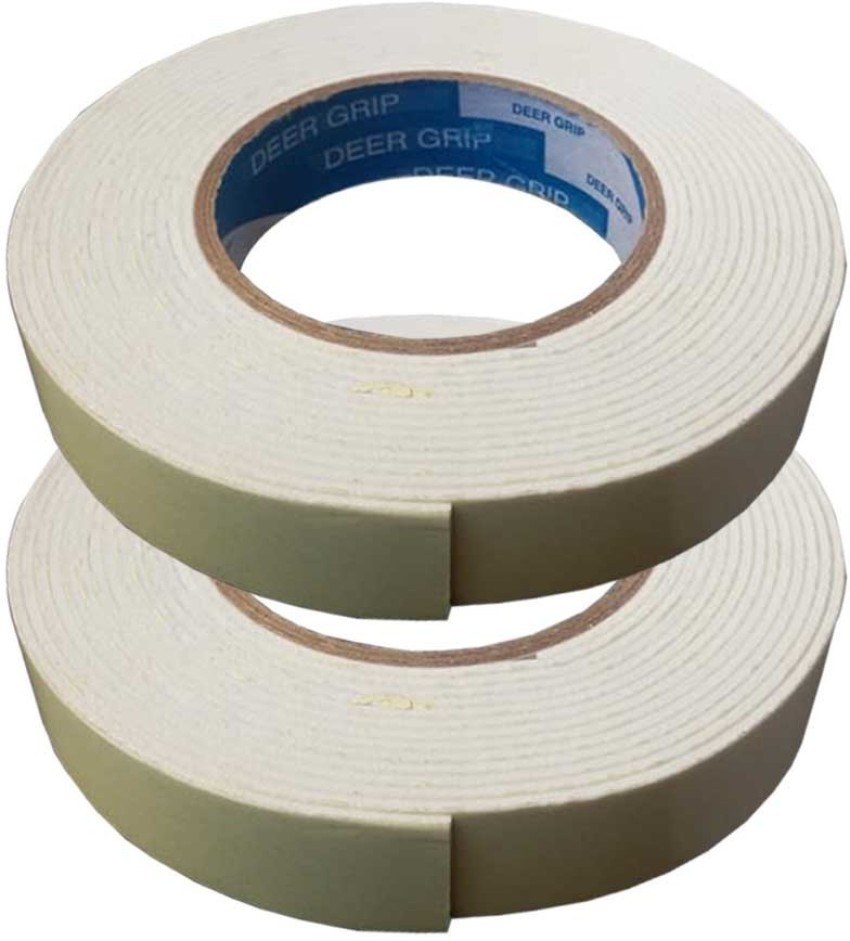 Double Sided Sticky Pads Adhesive Sticky Foam Mounting Tape for Repair  (White)