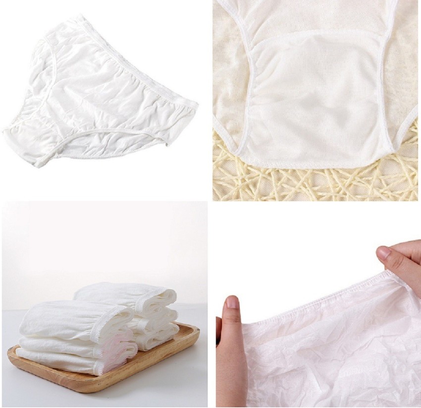 Disposable Panties for Women/Men Spa, period,Hospital, Massage Travel use  and throw panty pack of 10