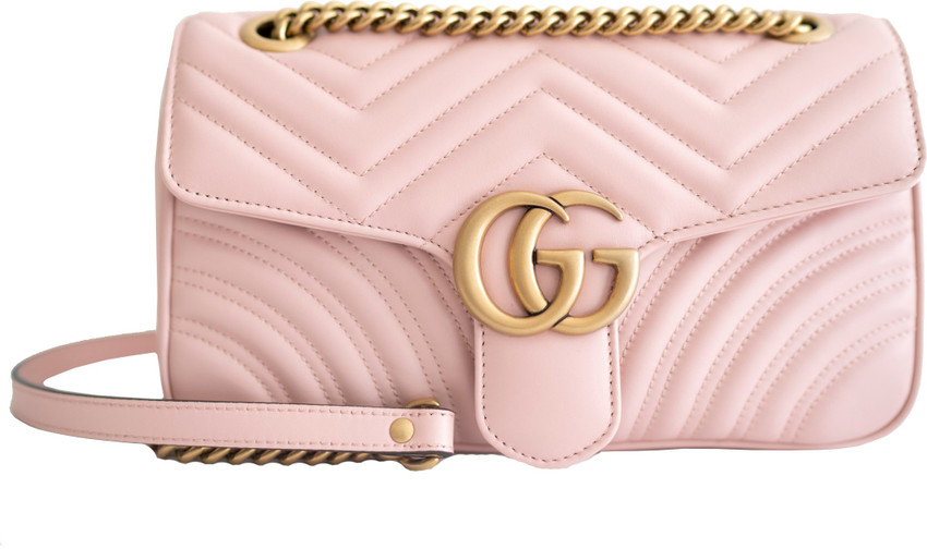 Gucci pink sling bag top