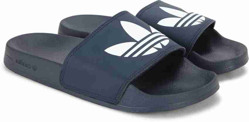 Adidas navy blue new arrivals slides