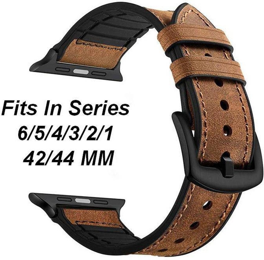 TECHWIND Genuine Leather Strap for Series 6 5 4 3 2 1 Fits in 42
