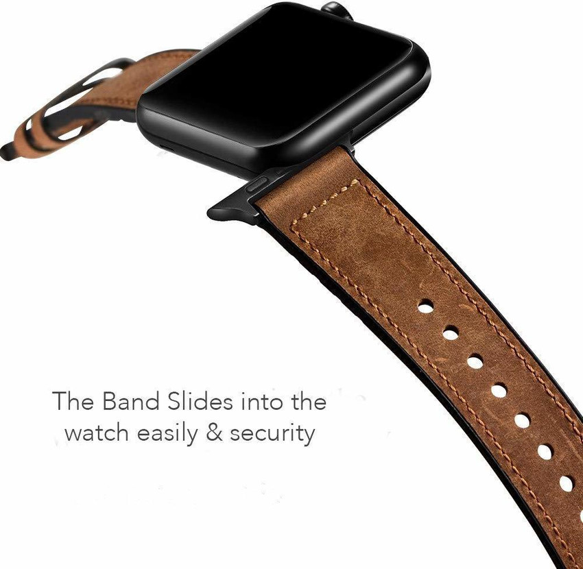 Leather band sales smart watch