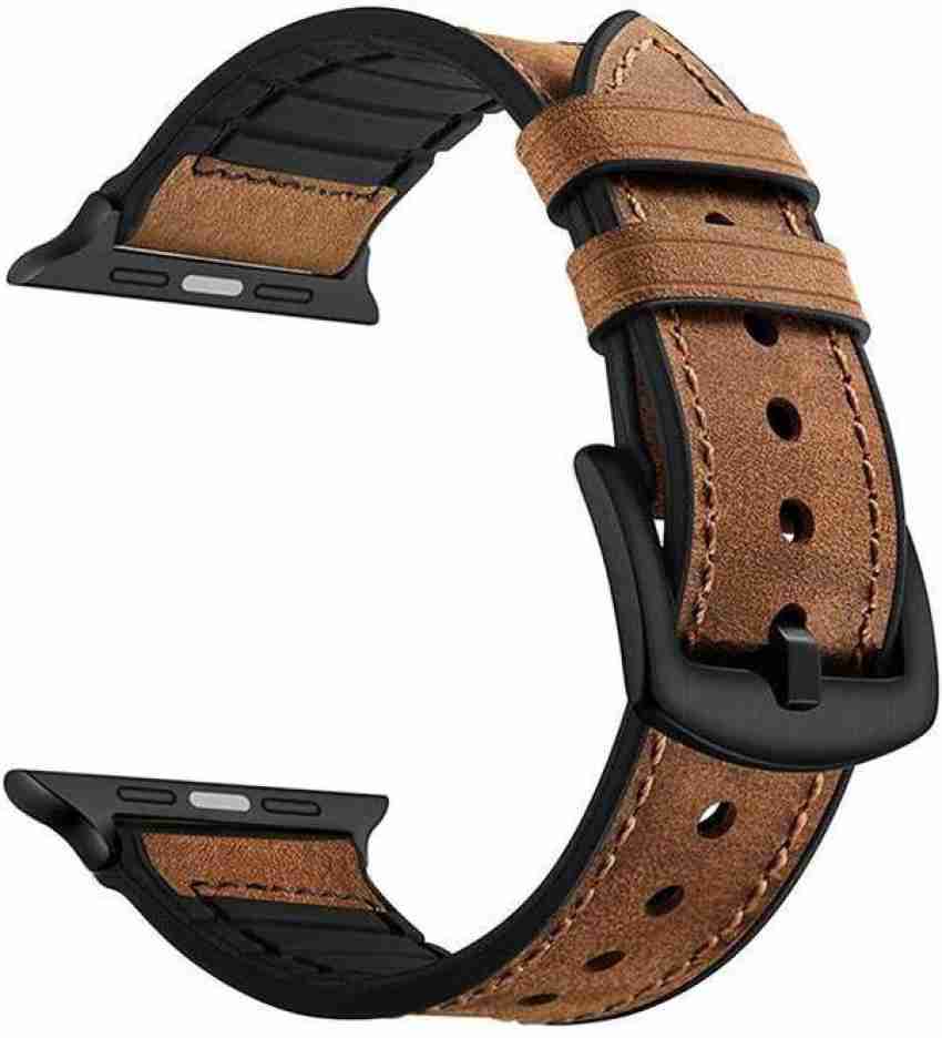 Saffiano Leather Strap (Brown) - Monstraps