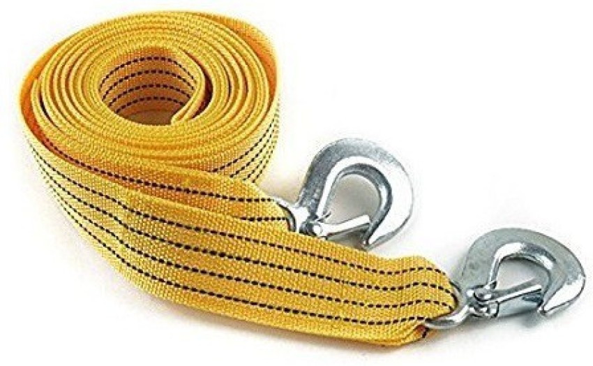 4 Ton Long Super Strong Emergency Tow Strap Rope, Heavy Duty Recovery &  Towing Rope, Tow Belt For Car With Hooks - Yellow 