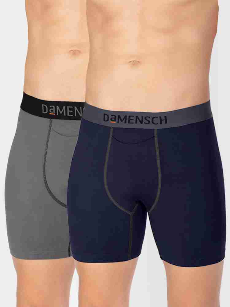 Damensch Men Pack of 2 Deo Soft Solid Boxer Underwear Brief Buy