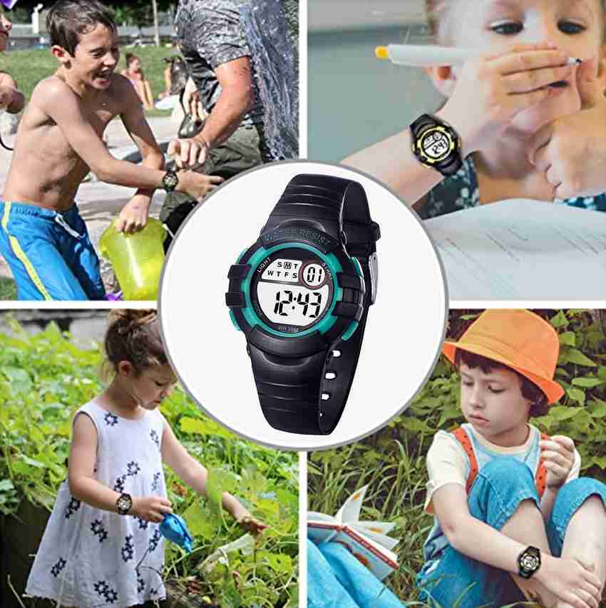 Green kids watch sales