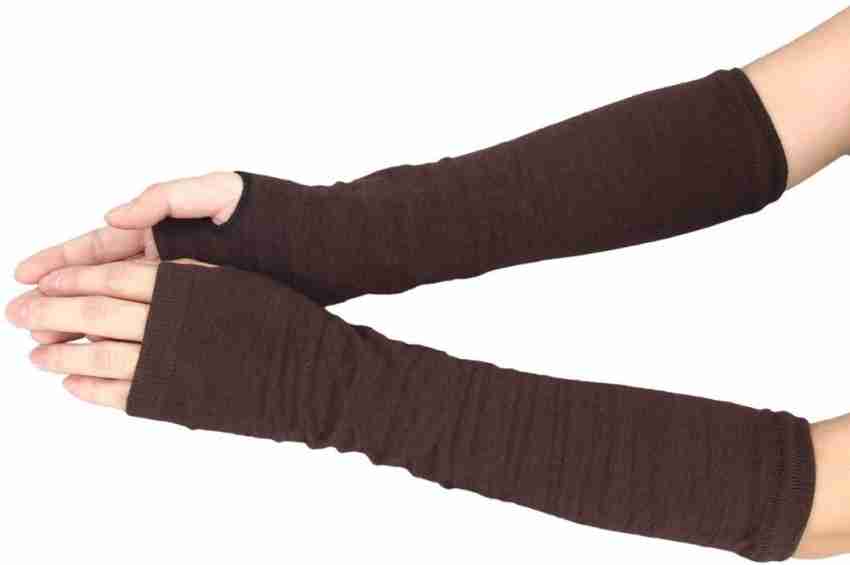 Gugzy Knitted Woollen Thermal Warm and Comfortable Fingerless