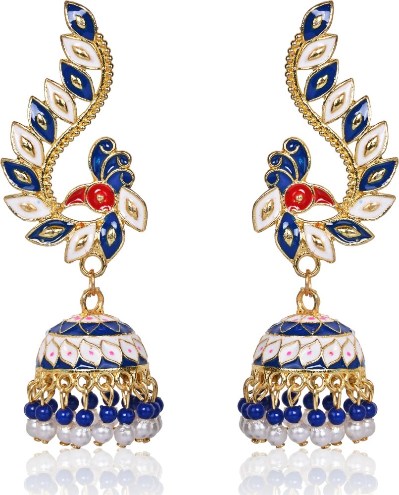 Peacock deals earrings flipkart