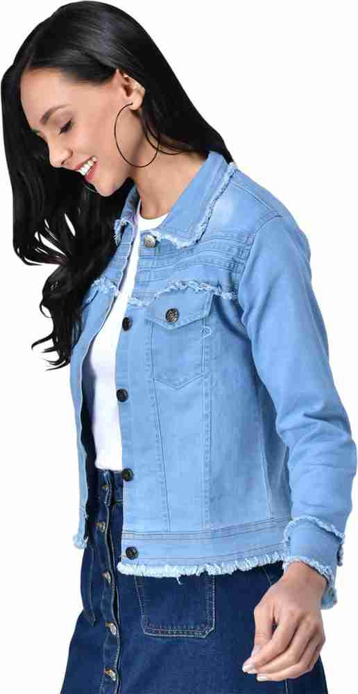 Denim jackets clearance for women flipkart