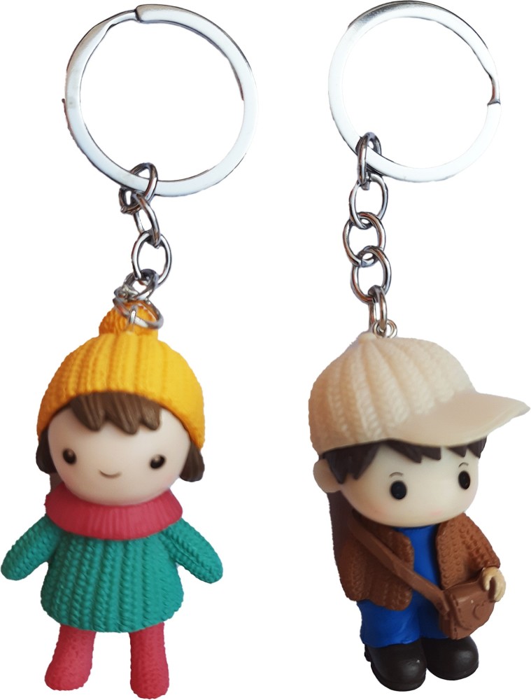 Keychain, Lovely, Dudu Bubu, Couple, Love, Gift, Present, Cute, One Side  Picture 