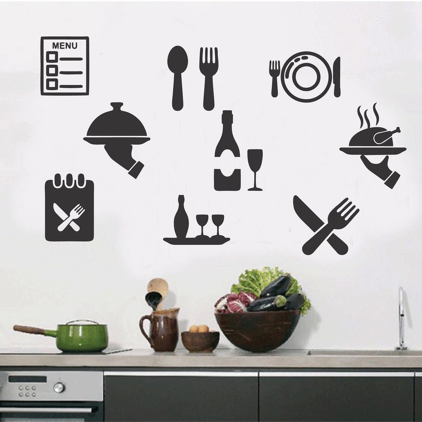 Decal outlet for kitchen