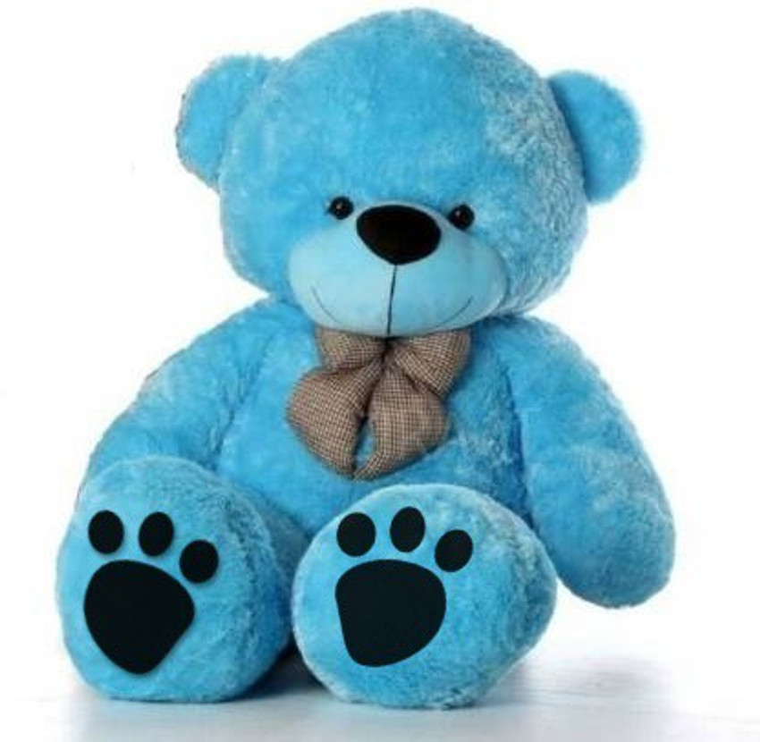 Teddy bear in blue colour store