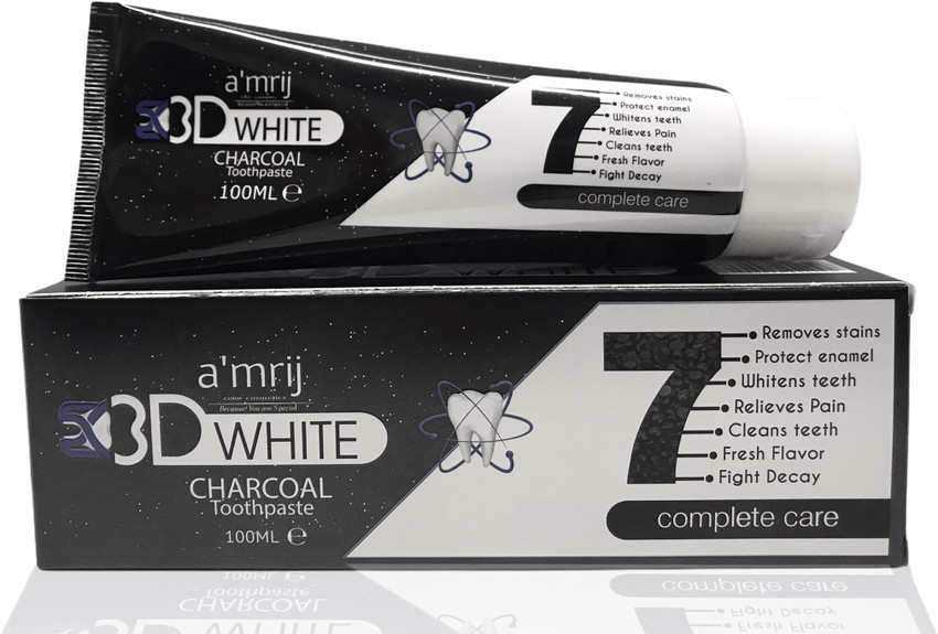 Amrij 3D White Charcoal Made In U.K. Toothpaste Buy Baby Care Products in India Flipkart
