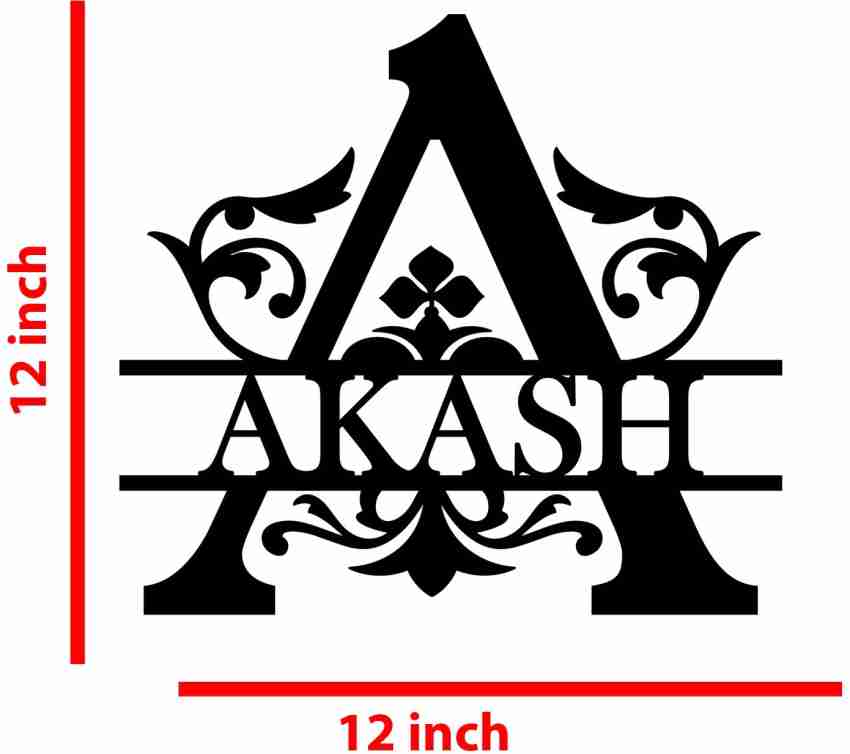 Vibhansh Creations Personalized Monogram Alphabet Laser Cut Home