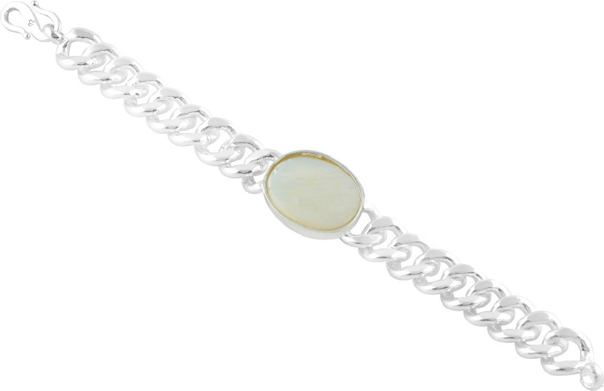 Being Human Jewellery Steel Silver Coated Bracelet Price in India