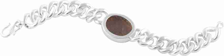 Being Human Jewellery Steel Silver Coated Bracelet Price in India