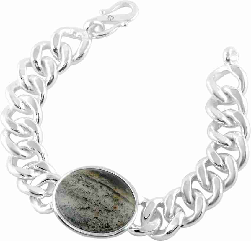 Being Human Jewellery Steel Silver Coated Bracelet Price in India