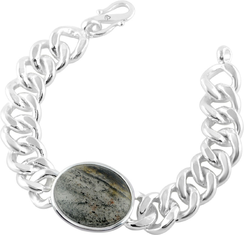 Buy Being Human Jewellery Steel Silver Coated Bracelet Online at