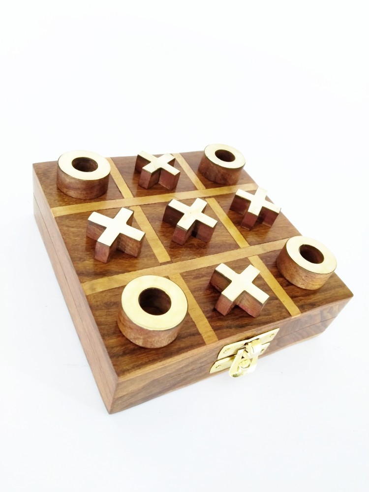 Wooden Tic Tac Toe Game Tic Tac Toe Game Handmade Strategy 