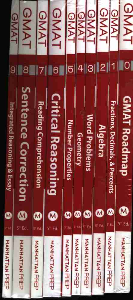 Manhattan GMAT Guides Set of 8 Strategy Guides,4th Edition + 2