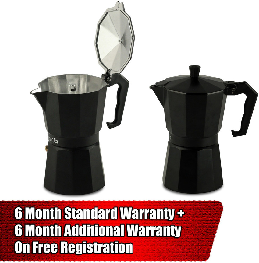 iBELL Classic 6 Cup Moka Pot Espresso Maker Percolator filter