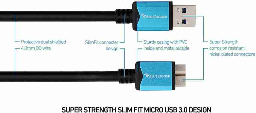 BlueRigger HDMI Cable 0.9 m USB 3.0 MICRO BlueRigger Flipkart