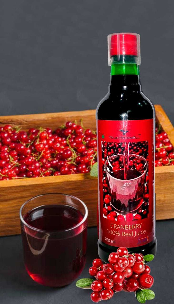 TRUEDREAMALL 100 Pure Cranberry Juice No Added Sugar Great for