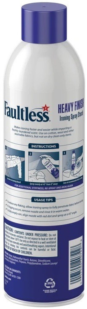 Faultless Heavy Spray Starch 15 oz Cans (Pack of 12)