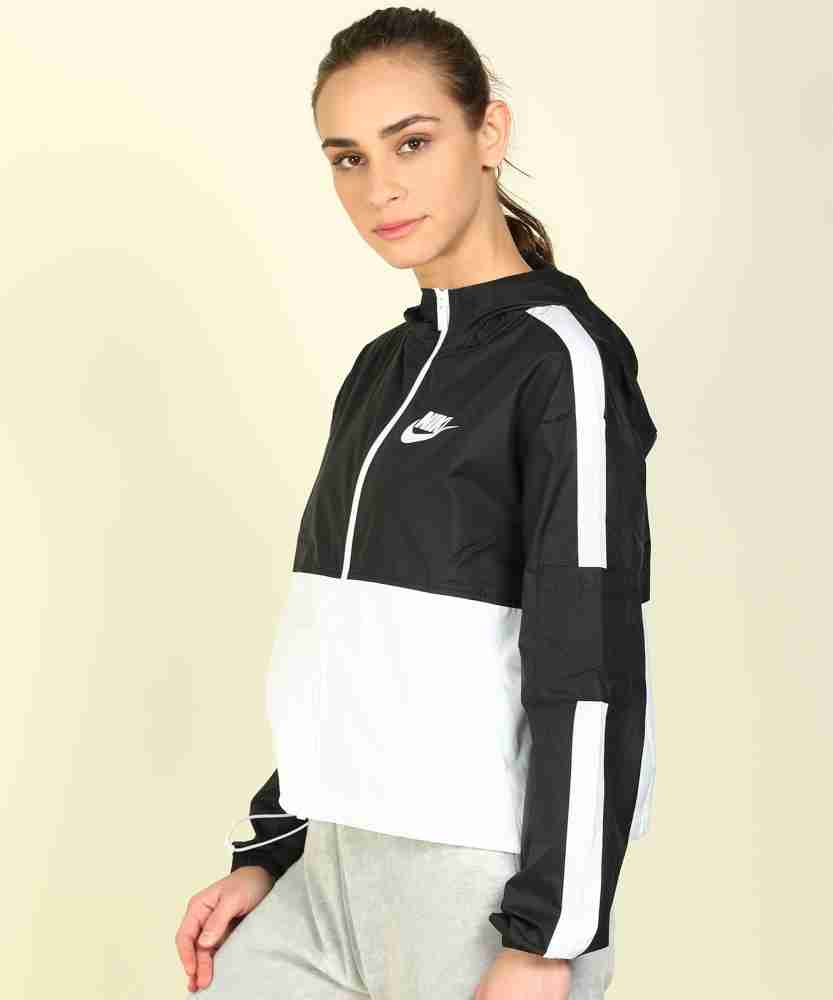 Nike woven colorblock store full zip jacket womens