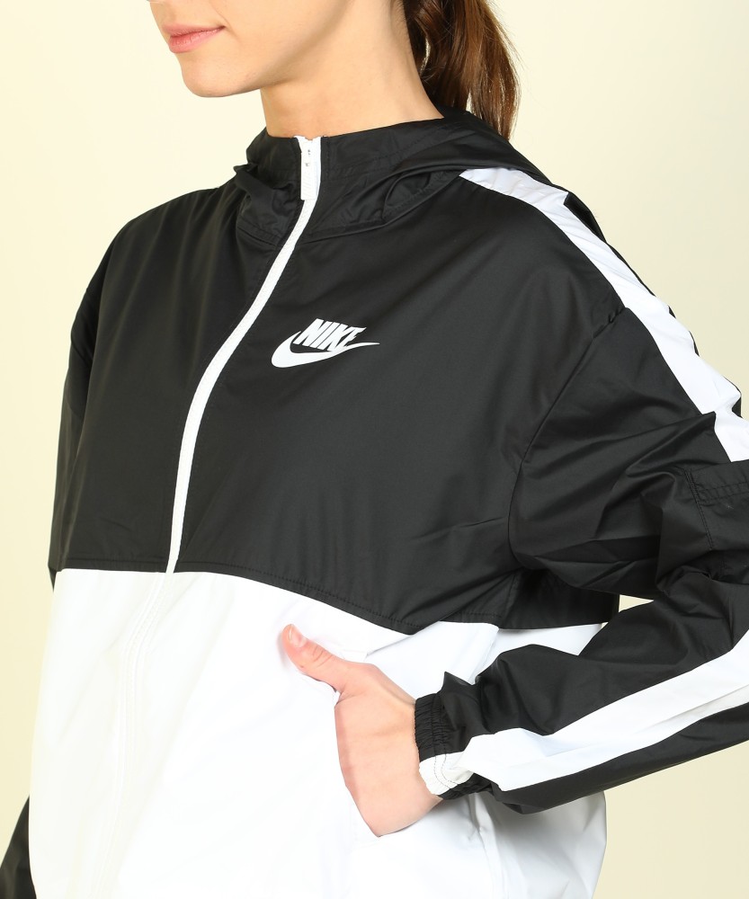 Nike woven colorblock shop full zip jacket womens