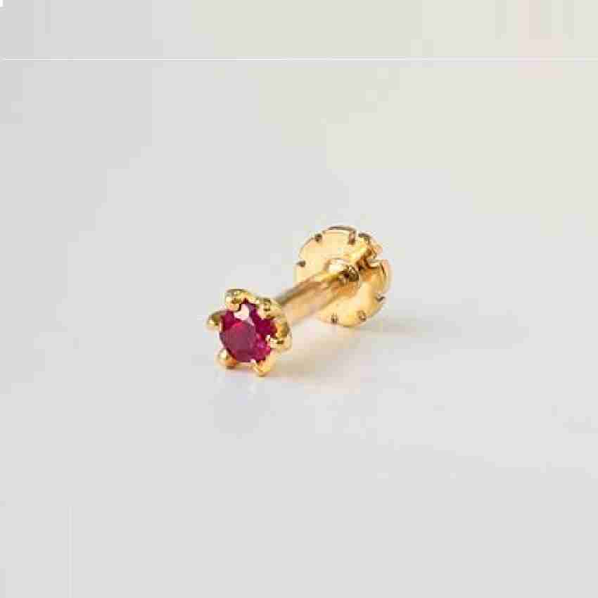 Ruby stone clearance nose pin