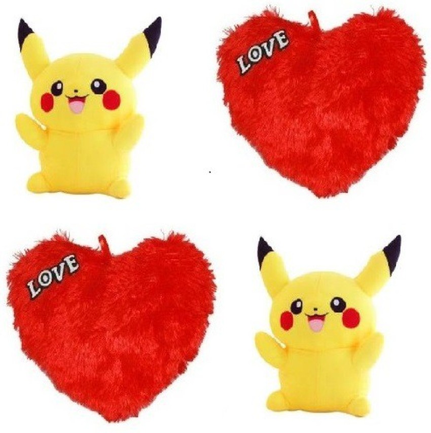 Pikachu holding a heart 2025 plush