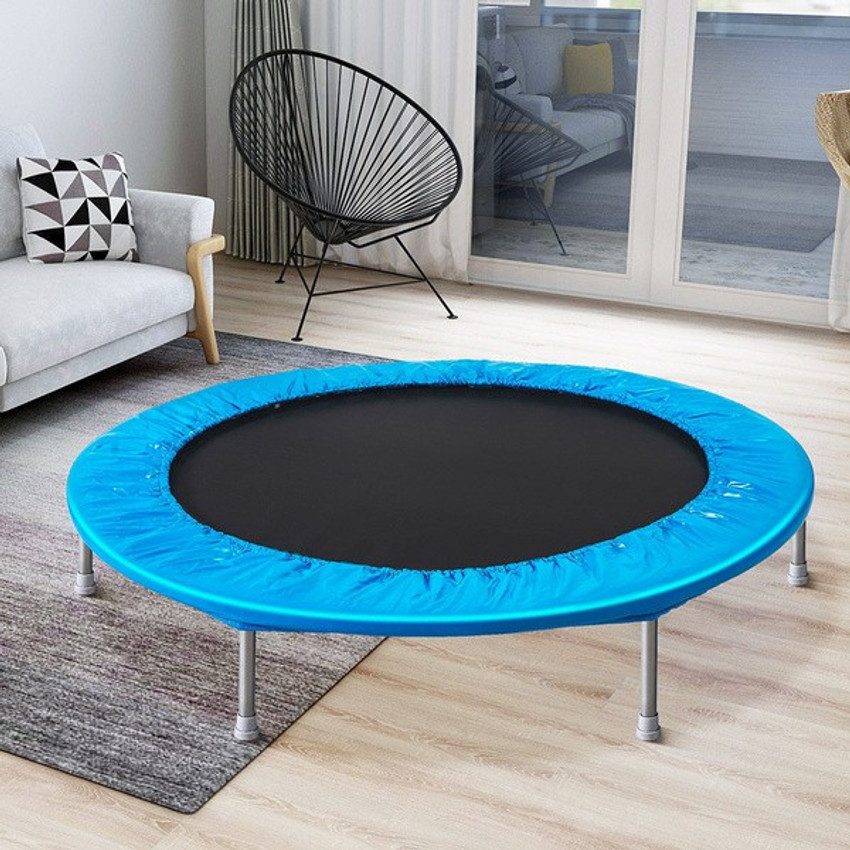 Rebounder Trampolines Needak Folding Hard-Bounce Rebounder Black W