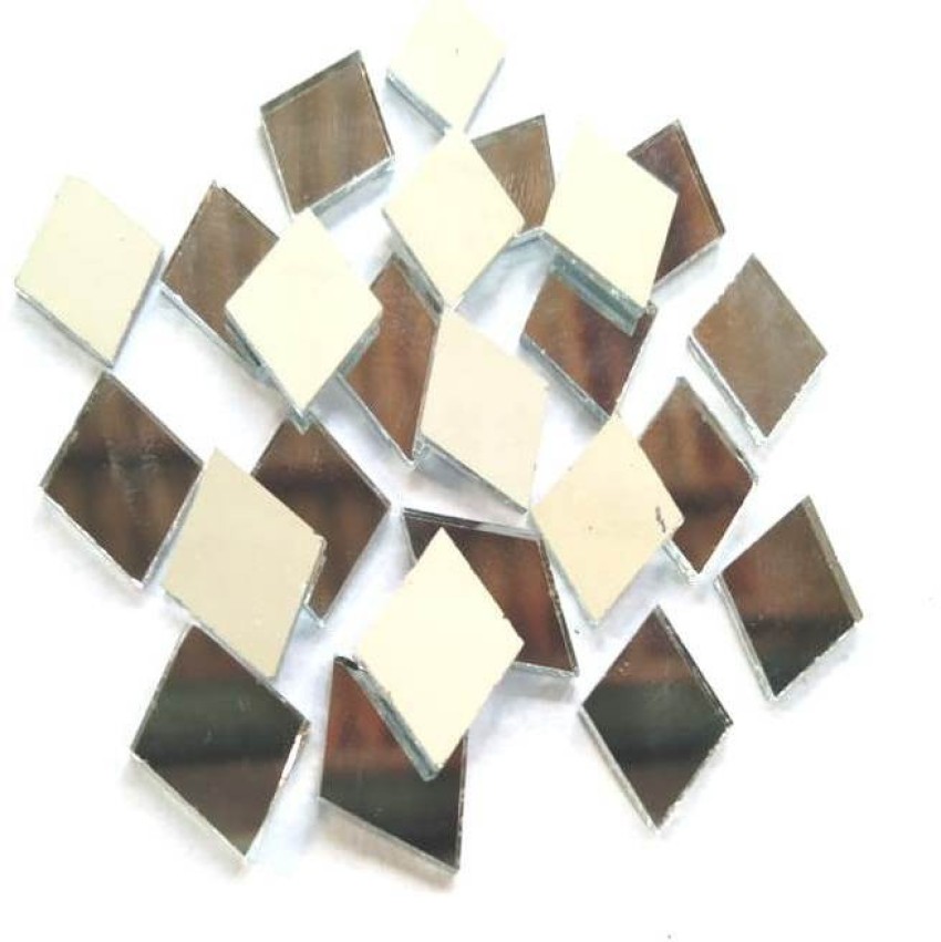 Atifa embroidery material 10x10mm mirror/sheesha diamond shape for