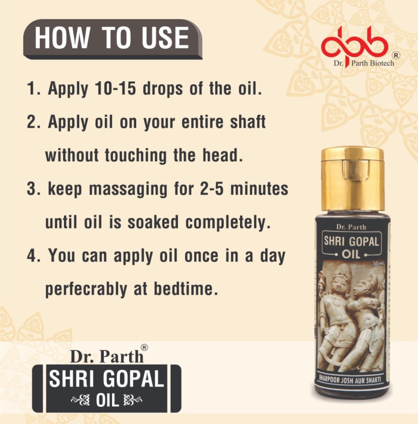 dr. parth biotech Shri Gopal Oil Price in India Buy dr. parth