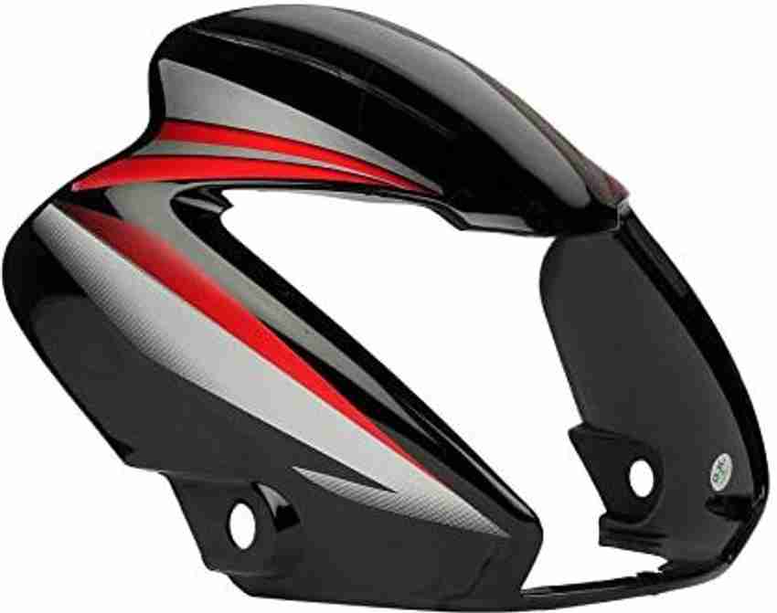 zalak Headlight Visor for Splendor NXG Black and Red Bike