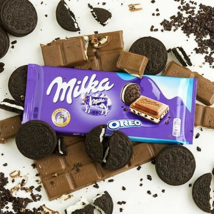 milka Oreo 100% Alpine Milk Chocolate Bars Price in India - Buy milka Oreo  100% Alpine Milk Chocolate Bars online at