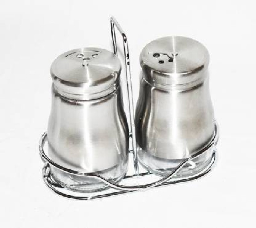 Stainless Steel Indian Spice Box , Salt Pepper Unique Design for