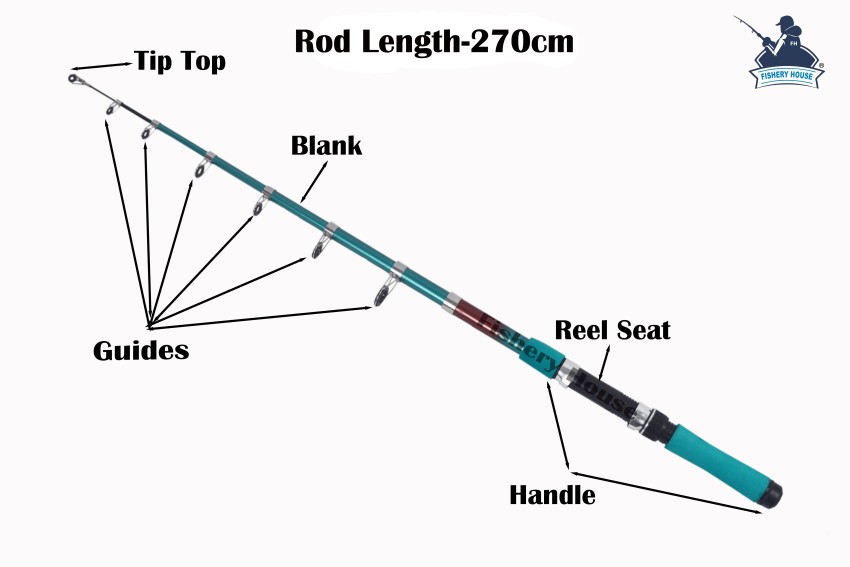 Sikme 7 FT Fishing Rod And Reel Including All Type Fishing Combo