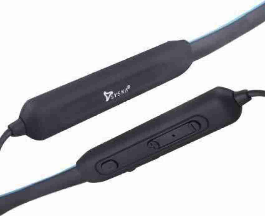 Syska he 5400 black blue Bluetooth Headset Price in India Buy