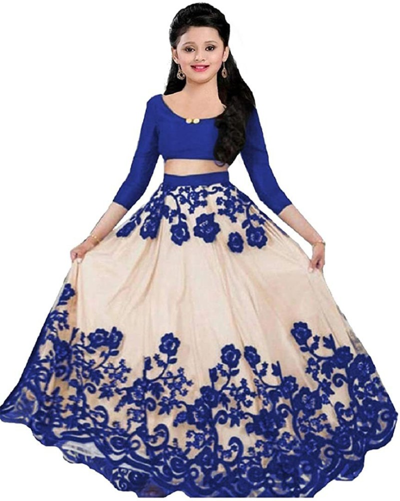 Blue lehenga hot sale choli flipkart