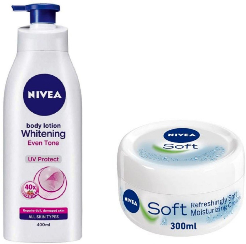 NIVEA Whitening Eventone Body Lotion 400 Ml Soft Cream 300 ML