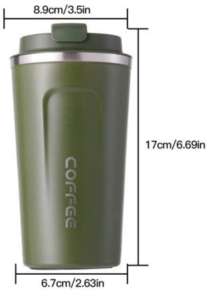 380ml/510ml Stainless Steel Car Coffee Cup Leakproof Insulated Thermal Thermos Cup Car Portable Travel Coffee Mug, Size: 510 ml