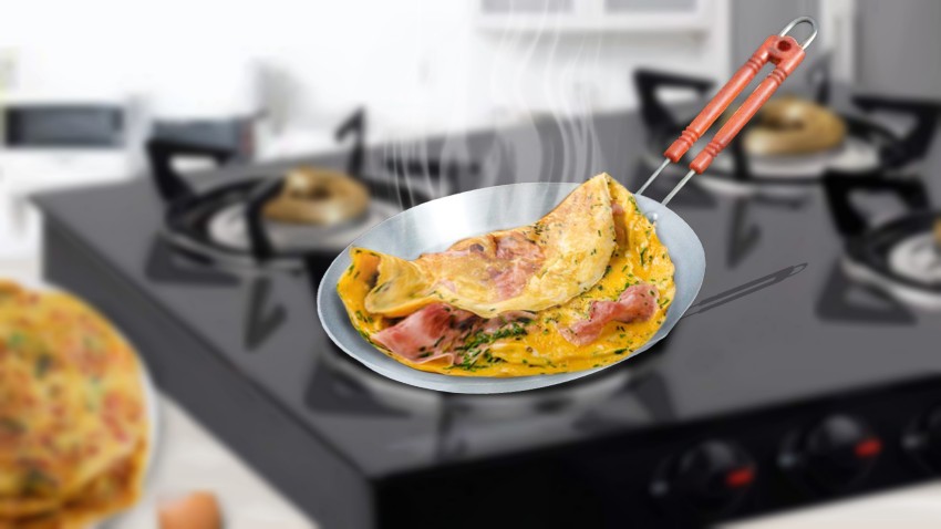 RC Lifter aluminum Fry Pan, Omelette Pan, Frying Omelette Pan Aluminium  Large Frying Omelette Pan, Omelet Pan Fry Pan 18 cm diameter 1.5 L capacity  Price in India - Buy RC Lifter